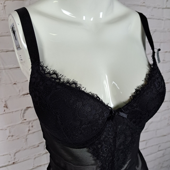 SOPHIE B Mesh Basque Lingerie - Picture 2 of 9